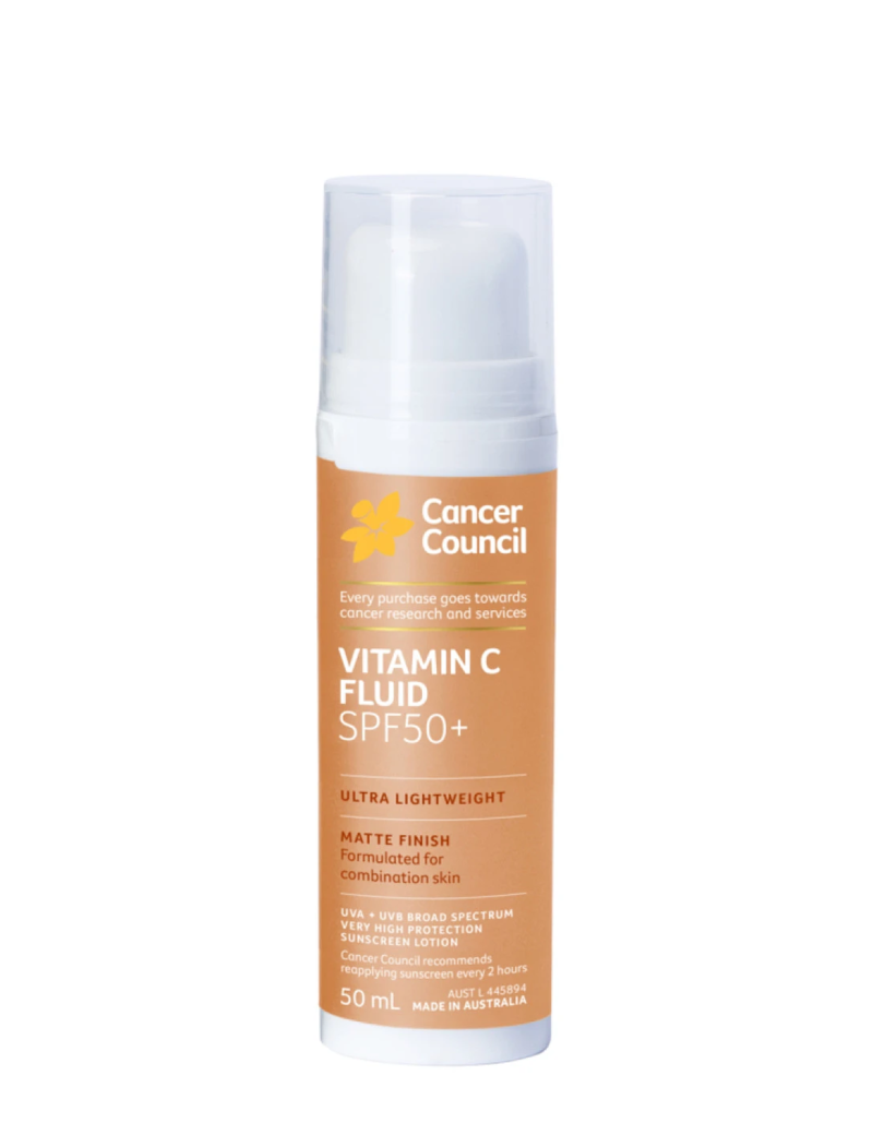 ضدآفتاب ویتامین سی کنسر کانسیل Cancer Council Vitamin C Fluid SPF50