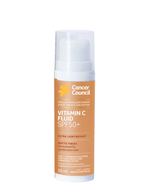 ضدآفتاب ویتامین سی کنسر کانسیل Cancer Council Vitamin C Fluid SPF50