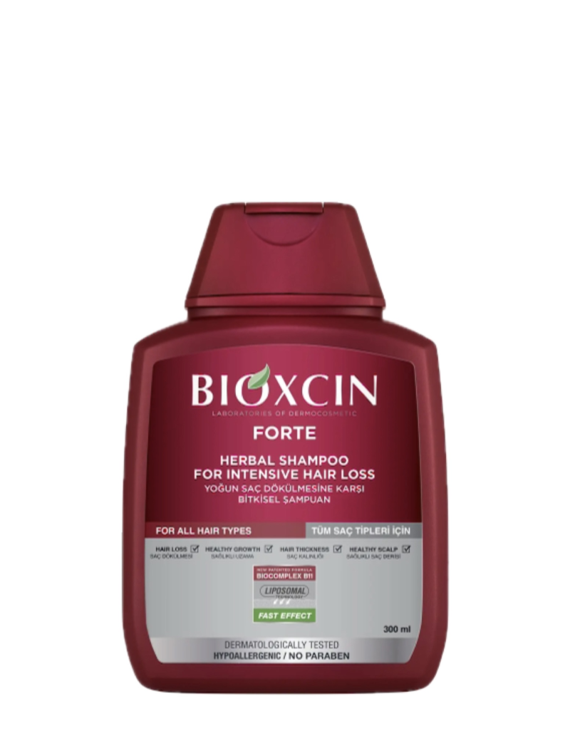 شامپو بیوکسین گیاهی فورته ضدریزش شدید| bioxcin forte herbal shampoo for intensive hair loss