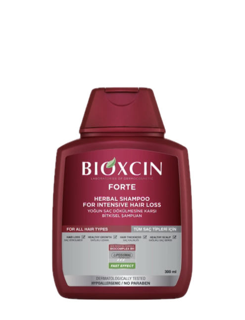 شامپو بیوکسین گیاهی فورته ضدریزش شدید| bioxcin forte herbal shampoo for intensive hair loss