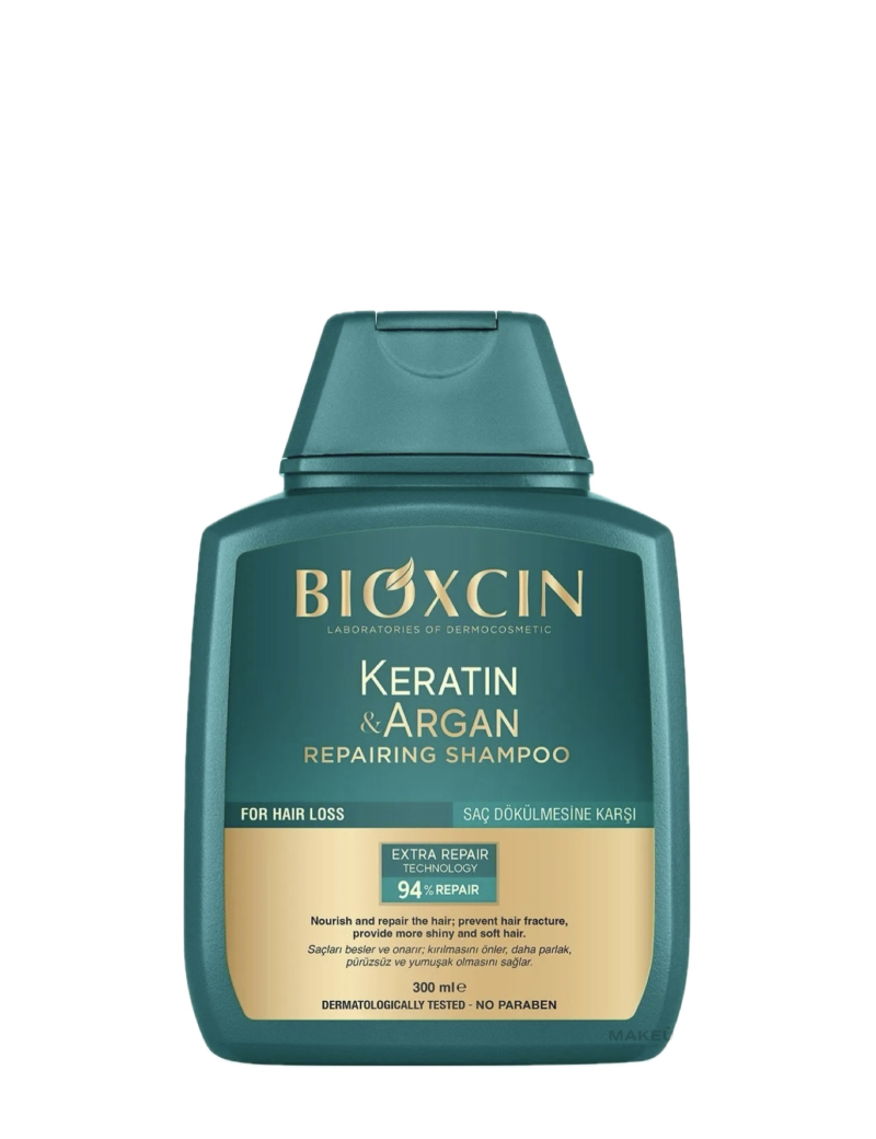 شامپو بیوکسین ضدریزش و ترمیم کننده | bioxcin keratin & argan repairing shampoo
