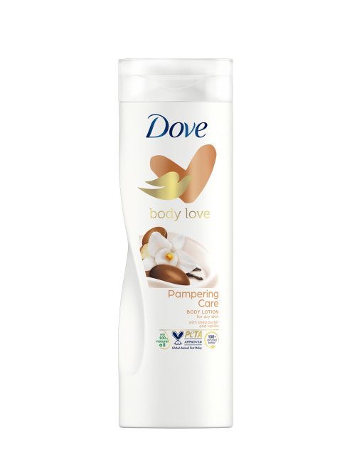 لوسیون داو شی باتر و وانیل | Dove Body Love Pampering Care Body Lotion with Shea Butter and Vanilla
