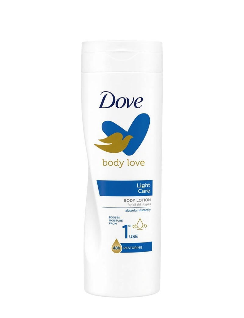 لوسیون داو لایت کر آبرسان و سرامید | Dove Body Love Light Care Body Lotion