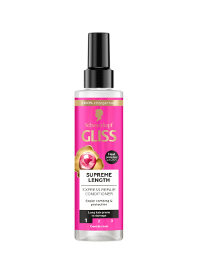 اسپری مو محافظ حرارت دو فاز گلیس | Schwarzkopf gliss supreme length