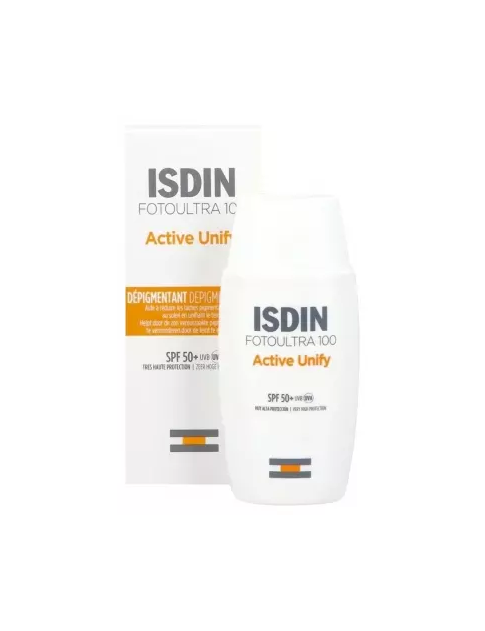 ضدآفتاب اکتیو یونیفای ایزدین بی رنگ ACTIVE UNIFY حاوی SPF50